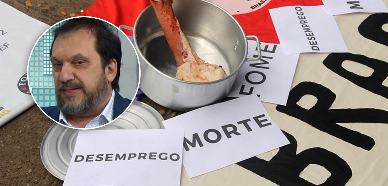 Mauro Paulino e manifestação contra fome