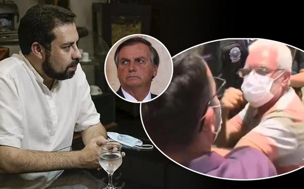 Guilherme Boulos e Jair Bolsonaro
