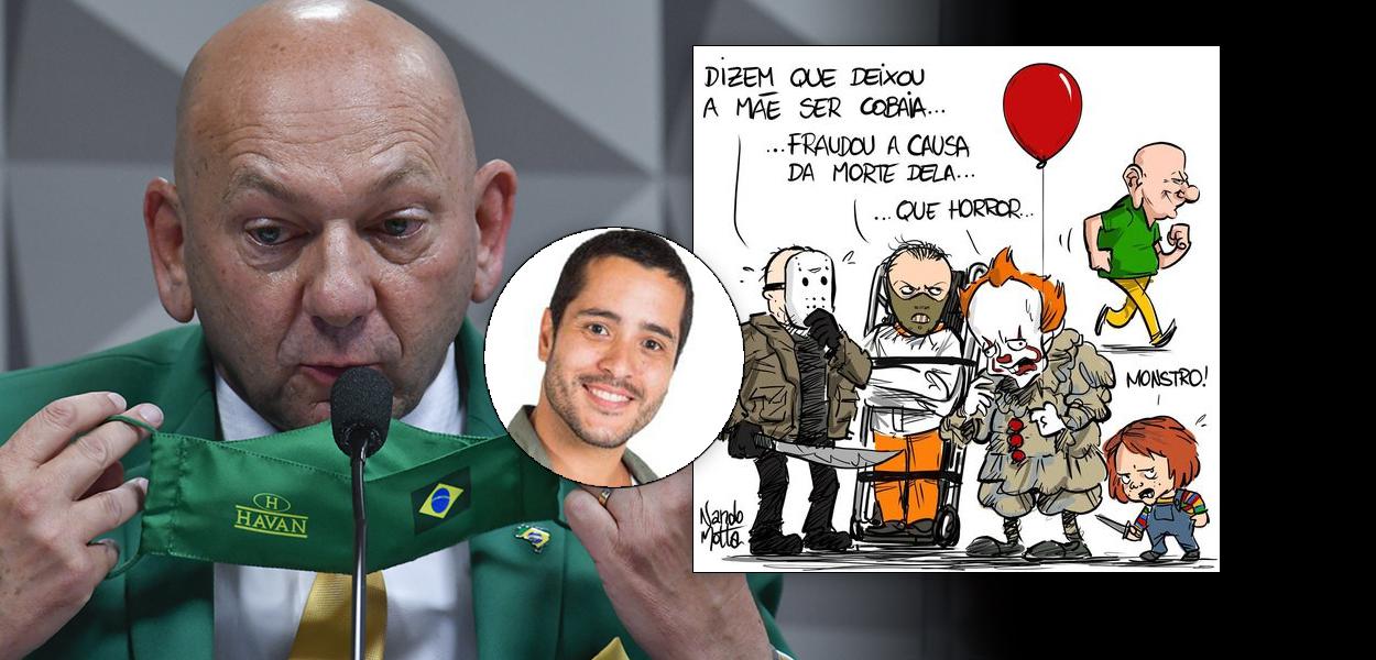 Luciano Hang, Nando Motta e charge