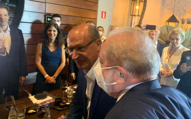 Lula e Alckmin no jantar do Grupo Prerrogativas
