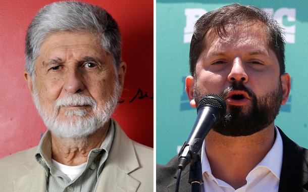 Celso Amorim e Gabriel Boric