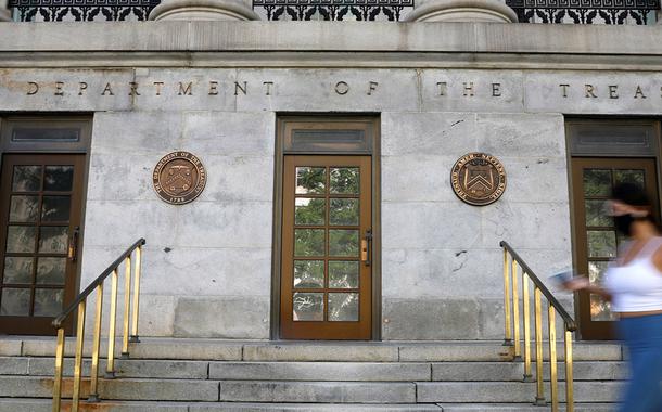 Sede do Departamento do Tesouro dos EUA em Washington, D.C. EUA., 29/08/2020REUTERS/Andrew Kelly/File Photo