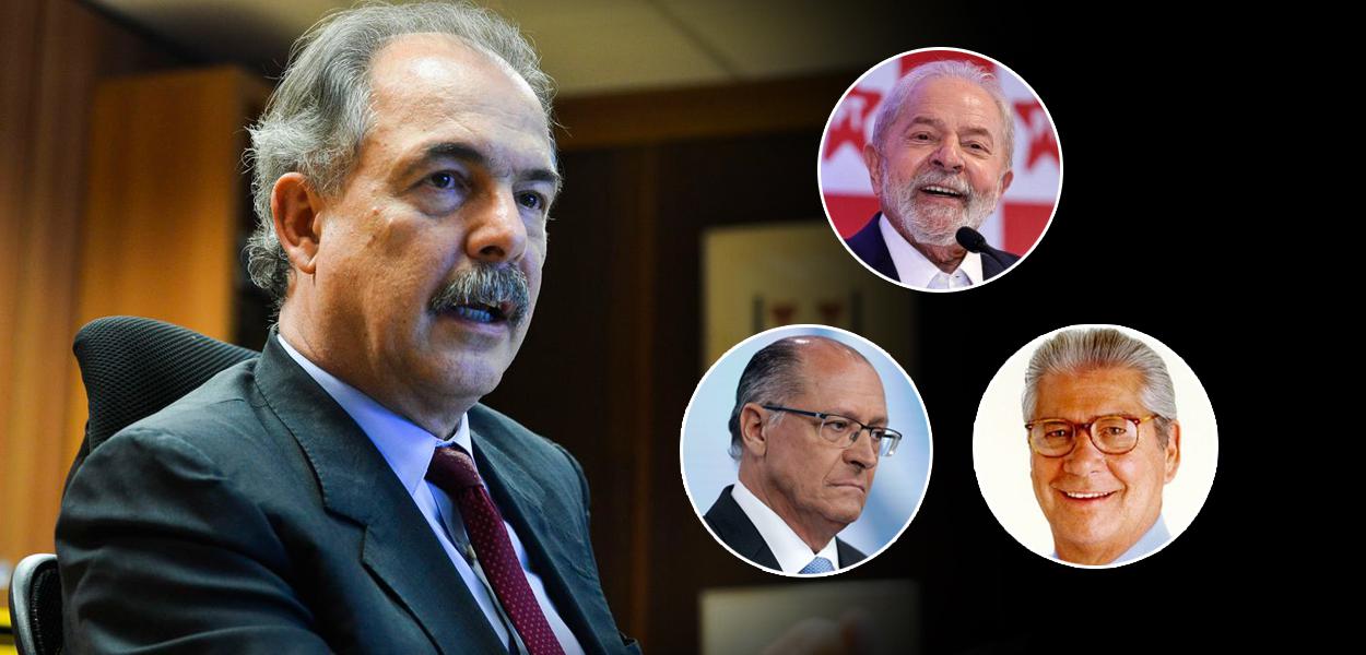 Mercadante, Lula, Alckmin e Covas