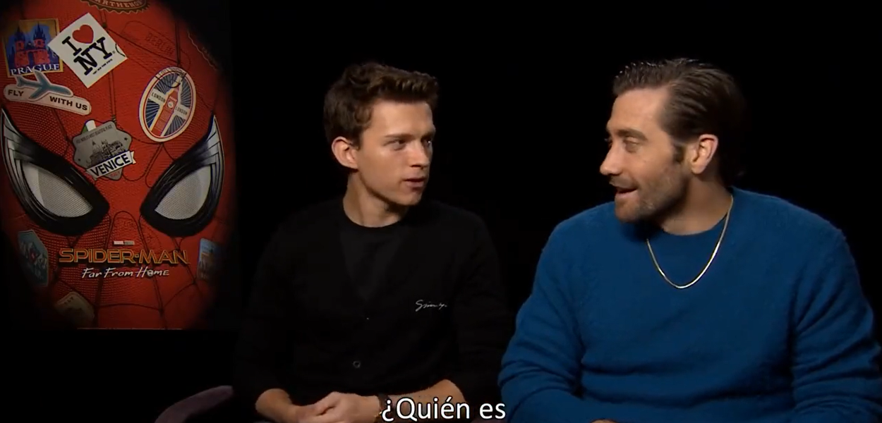 Atores Tom Holland e Jake Gyllenhaal