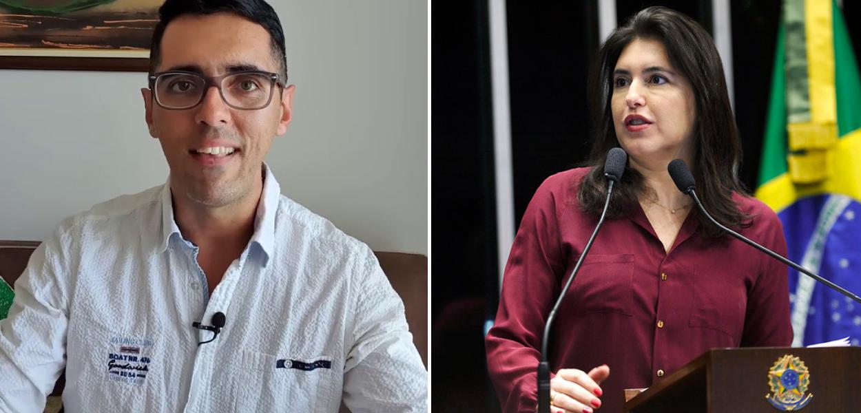 Thiago dos Reis e Simone Tebet