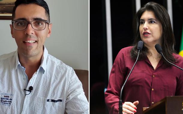 Thiago dos Reis e Simone Tebet