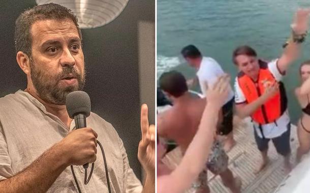 Guilherme Boulos e Jair Bolsonaro