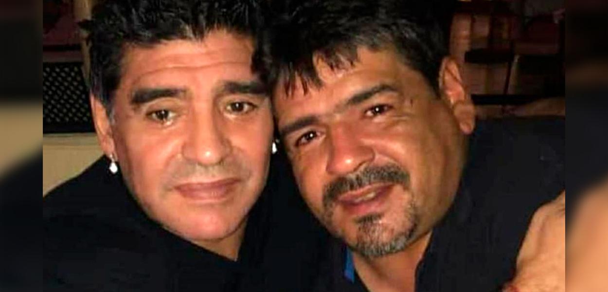 Maradona e seu irmão Hugo