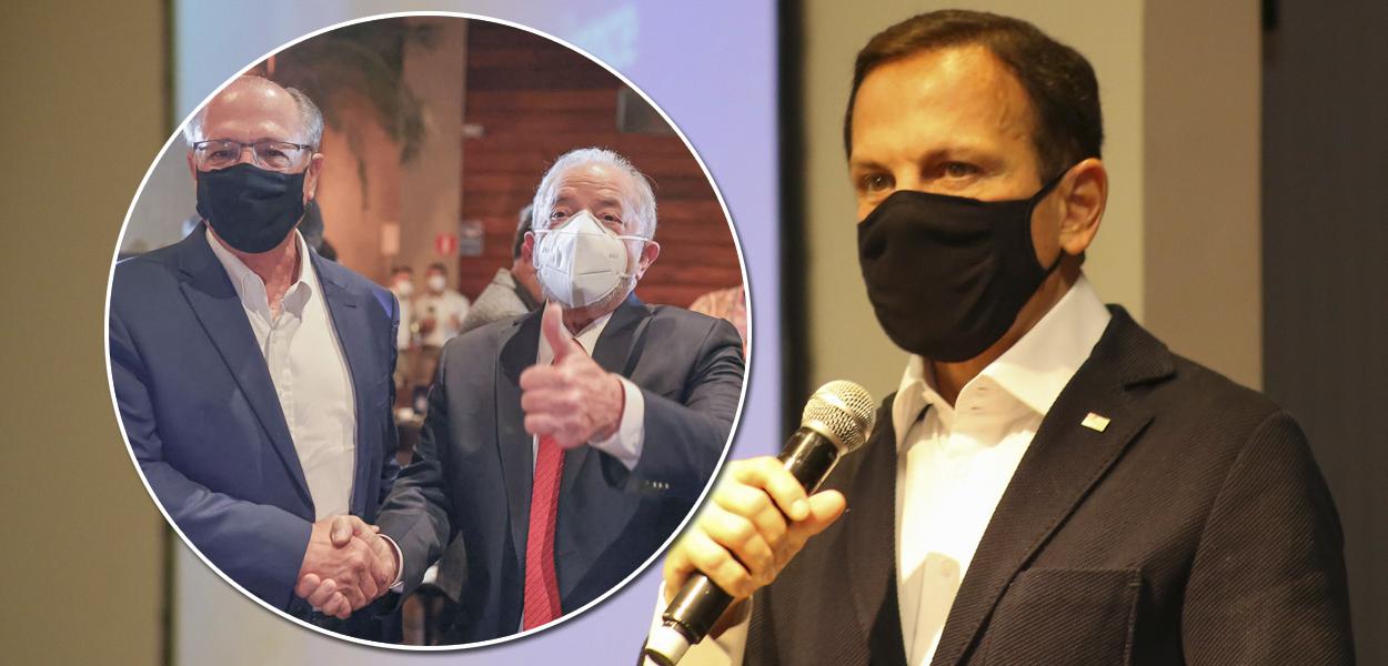 Alckmin com Lula e João Doria