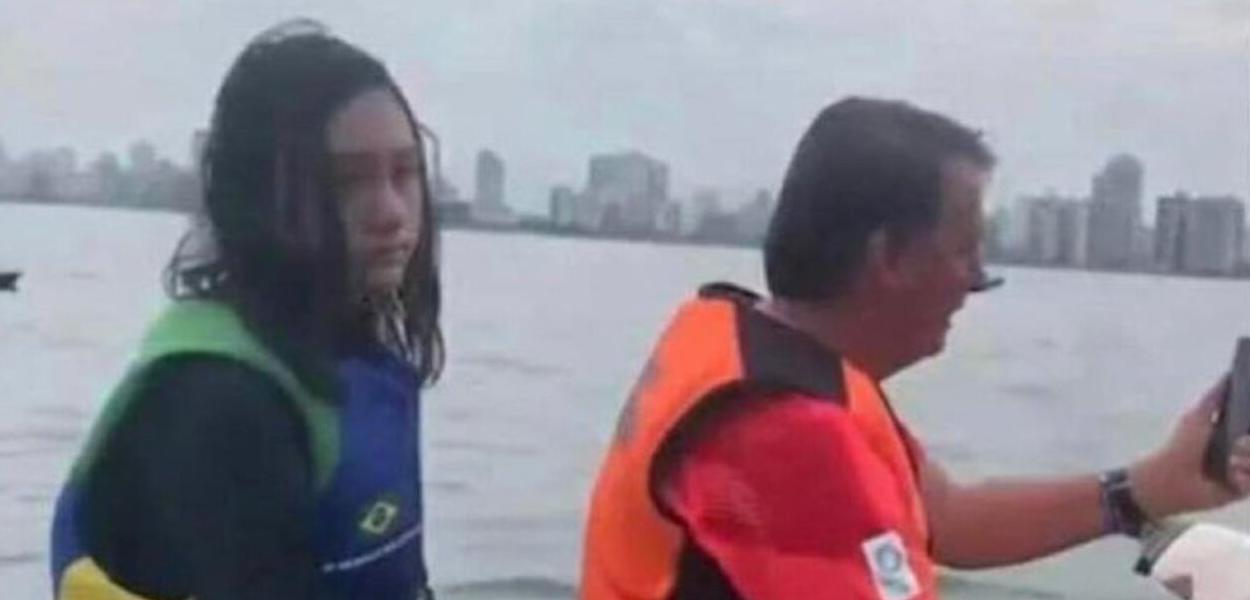 Laura e Jair Bolsonaro