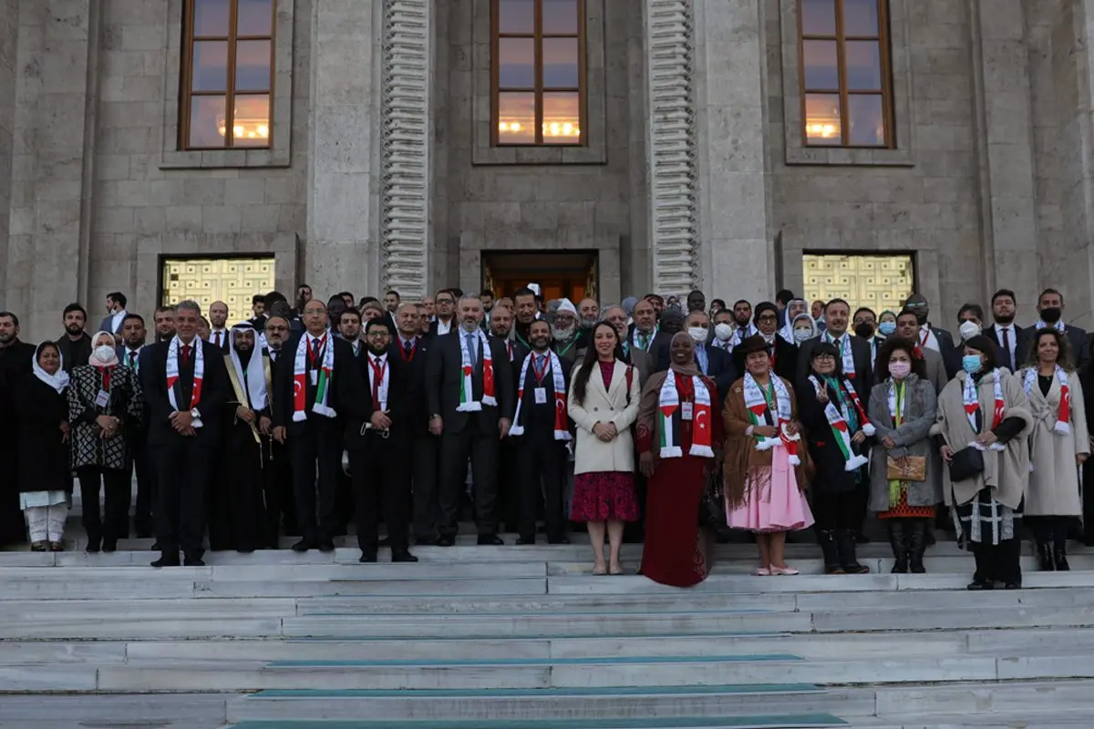 Delegação latino-americana na Conferência Internacional de Parlamentares por Jerusalém, em 30 de novembro de 2021