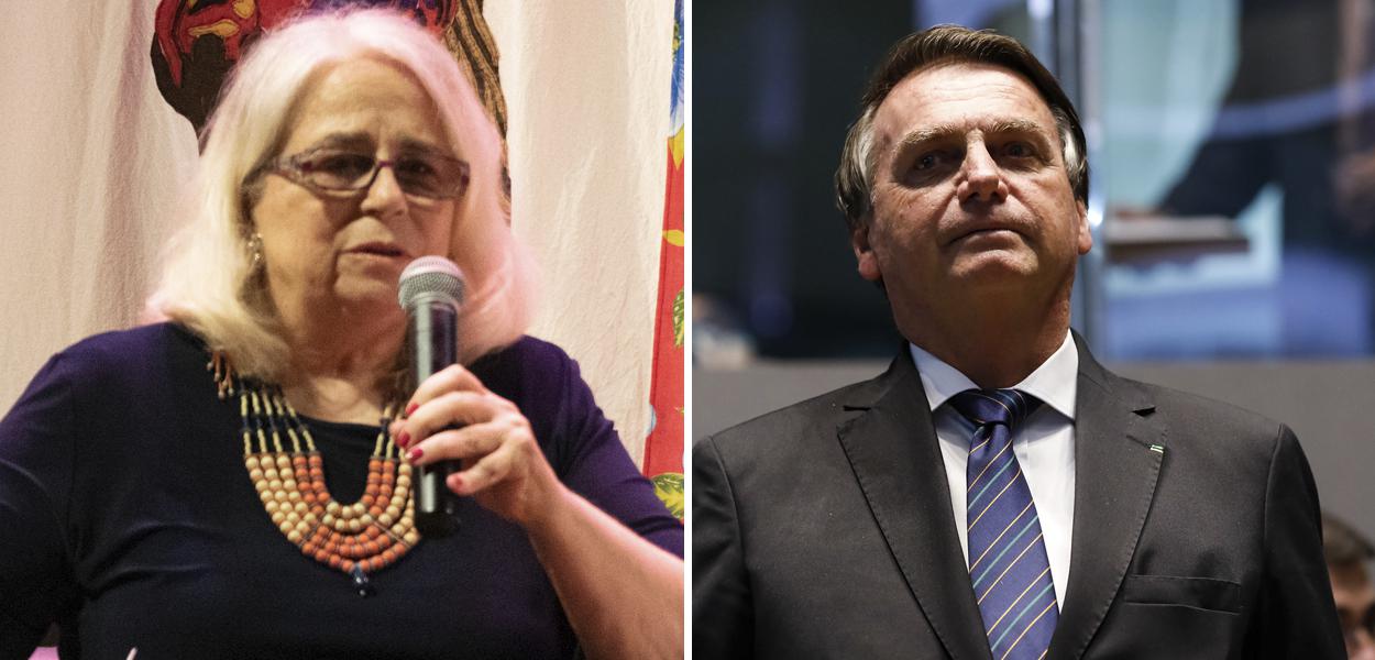 Hildegard Angel e Jair Bolsonaro