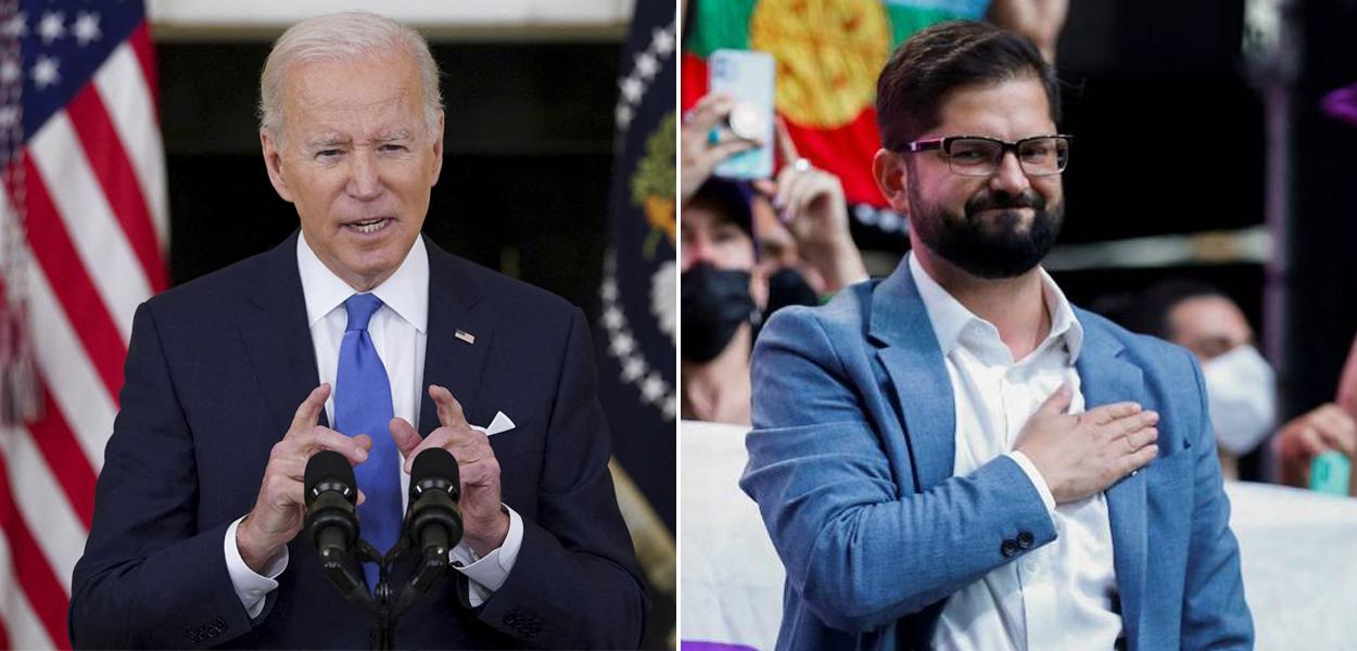 Joe Biden e Gabriel Boric