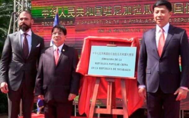 Cerimônia de inauguração da Embaixada da China na Nicarágua