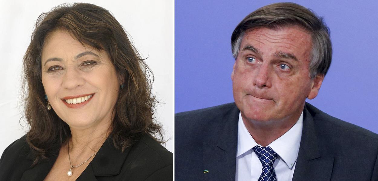 Tereza Cruvinel e Bolsonaro