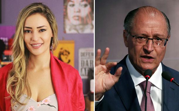 Sabrina Fernandes e Geraldo Alckmin