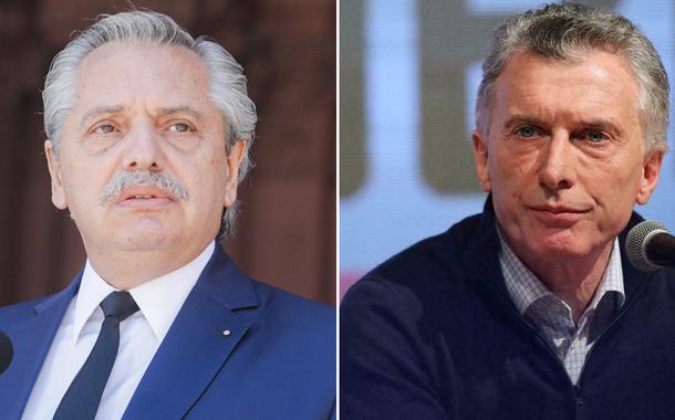 Alberto Fernández e Mauricio Macri