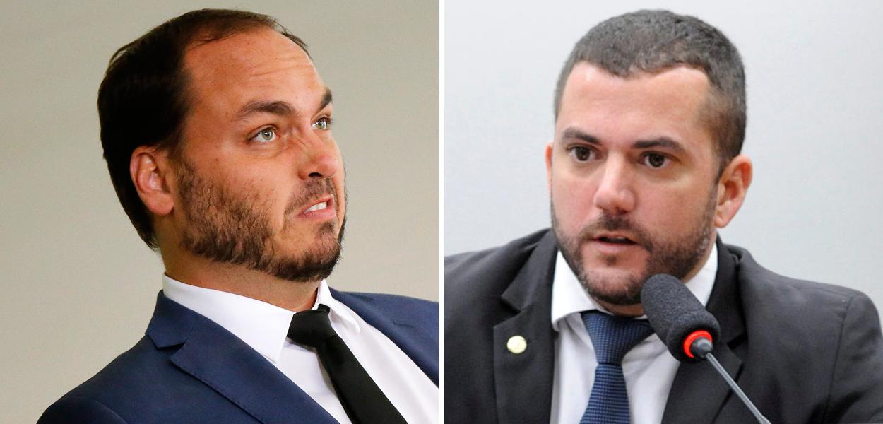 Carlos Bolsonaro e Carlos Jordy