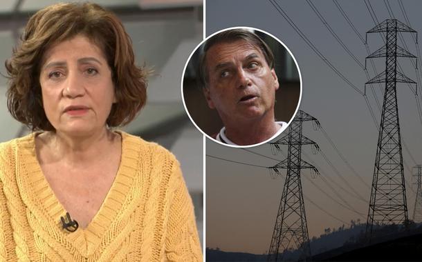 Miriam Leitão, Bolsonaro e linha de transmissão de energia