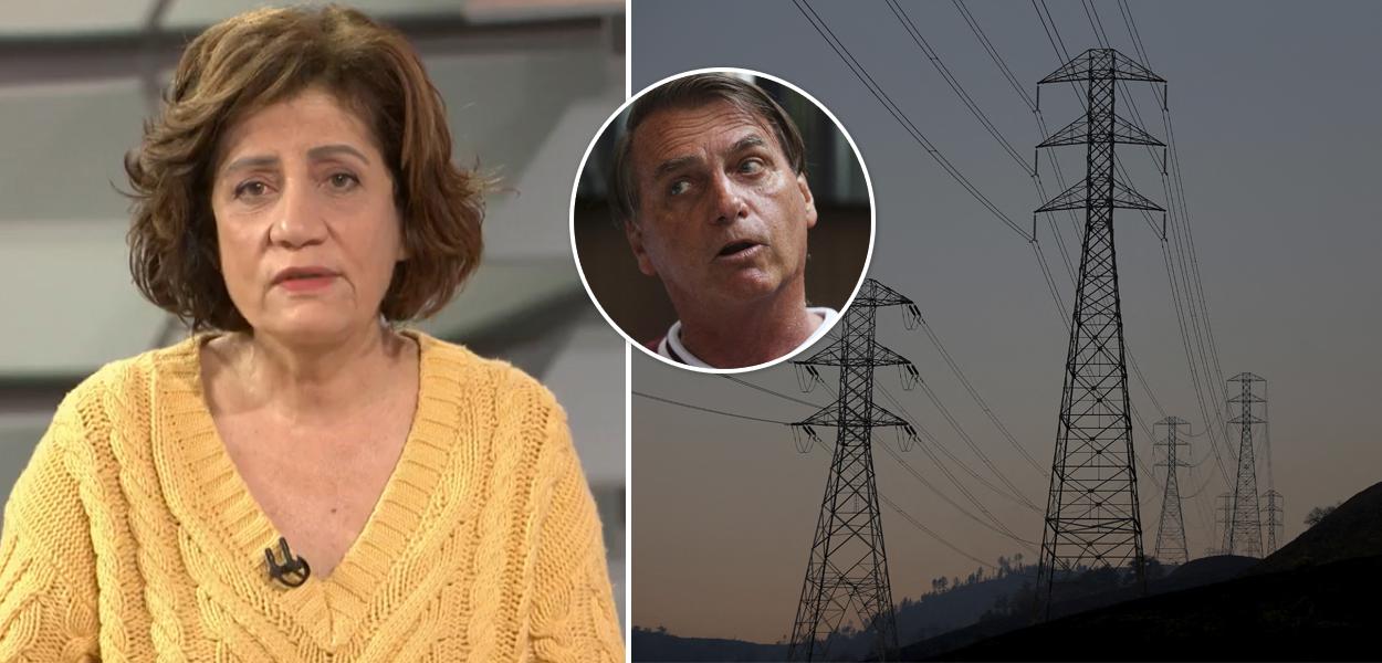 Miriam Leitão, Bolsonaro e linha de transmissão de energia