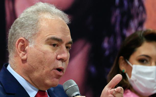 Marcelo Queiroga e Michelle Bolsonaro