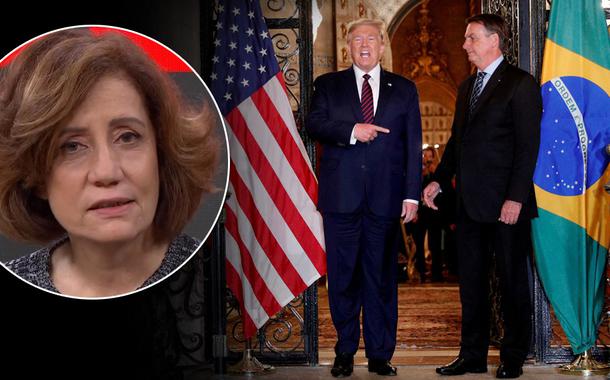 Miriam Leitão, Donald Trump e Jair Bolsonaro