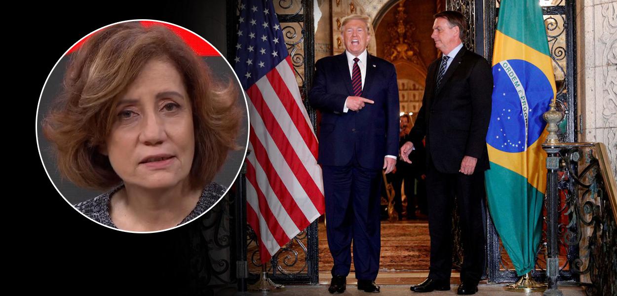 Miriam Leitão, Donald Trump e Jair Bolsonaro