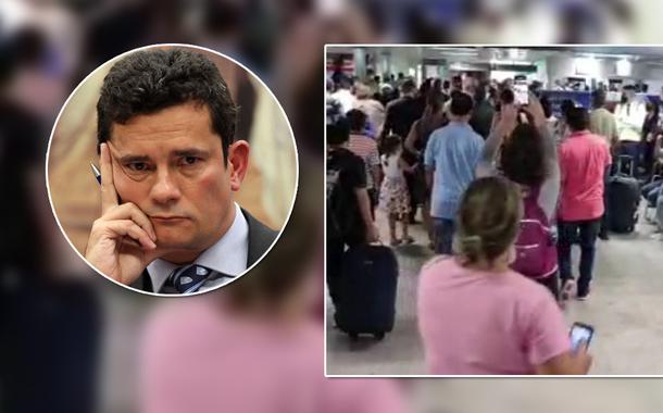 Ex-juiz suspeito Sérgio Moro é hostilizado ao desembarcar em João Pessoa