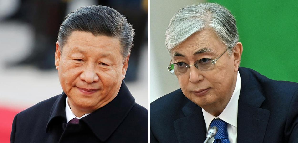 Xi Jinping e Kassym-Jomart Tokayev