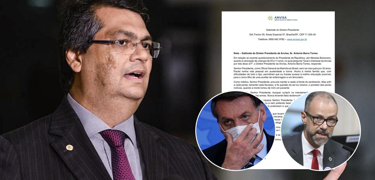 Flávio Dino, Jair Bolsonaro e Antonio Barra Torres