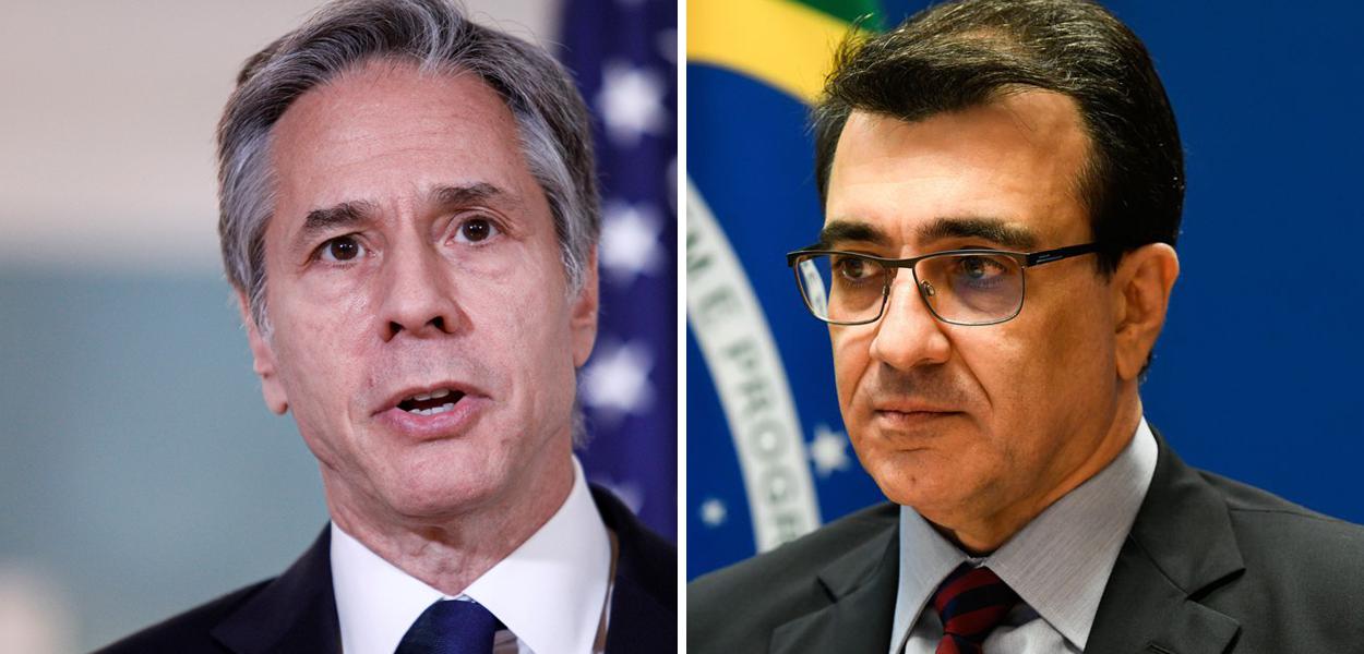 Antony Blinken, Carlos França