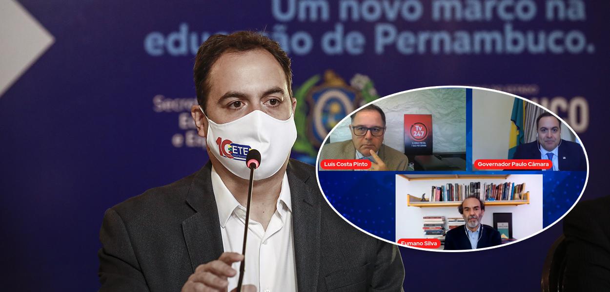 Foto: Heudes Regis/SEI Data: 04-11-2020 Ass: O Governador de Pernambuco, Paulo Câmara, anuncia em cerimônia, a abertura de mais quatro ETEs no estado