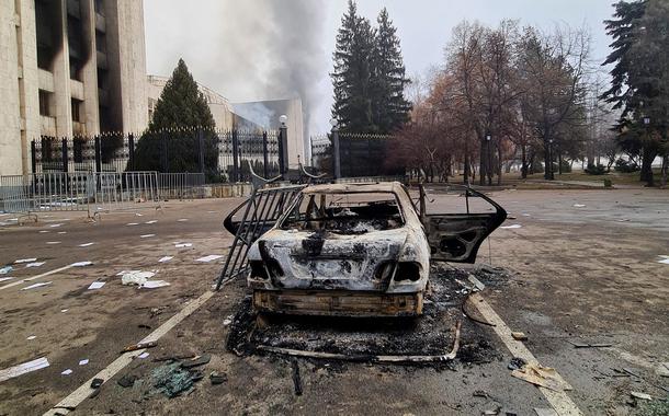 Protesto no Cazaquistão