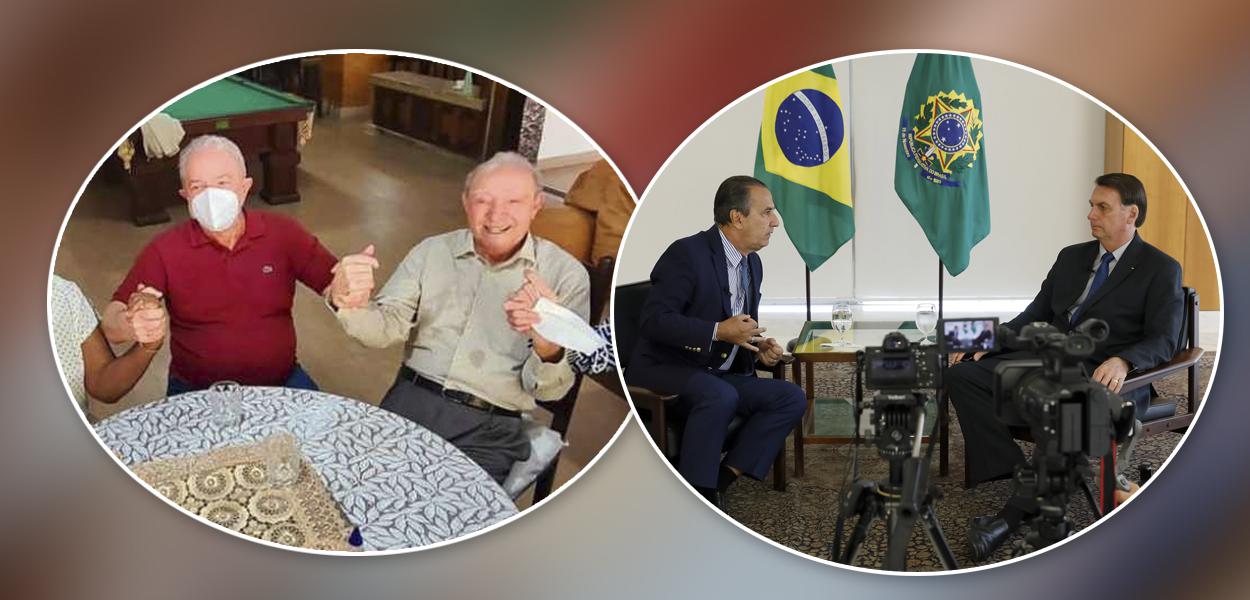 Bispo Manoel Ferreira com Lula e Silas Malafaia com Bolsonaro