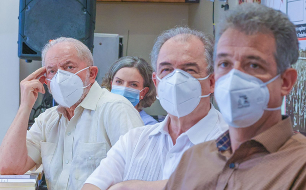 Lula, Gleisi Hoffmann, Aloizio Mercadante e Arthur Chioro