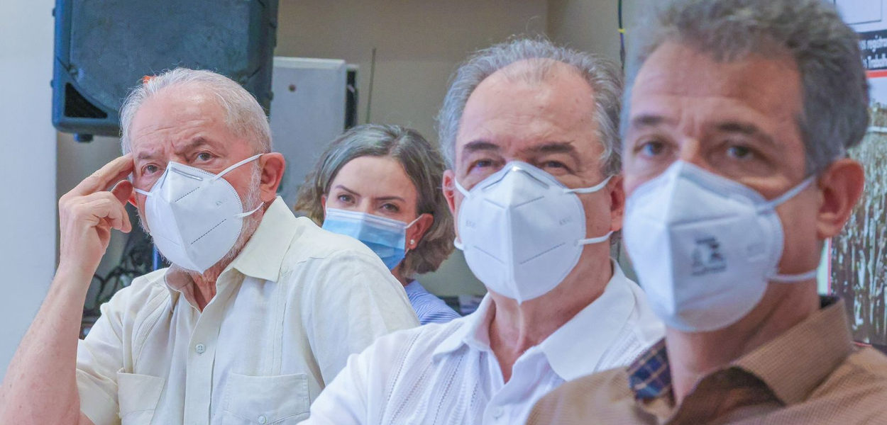 Lula, Gleisi Hoffmann, Aloizio Mercadante e Arthur Chioro