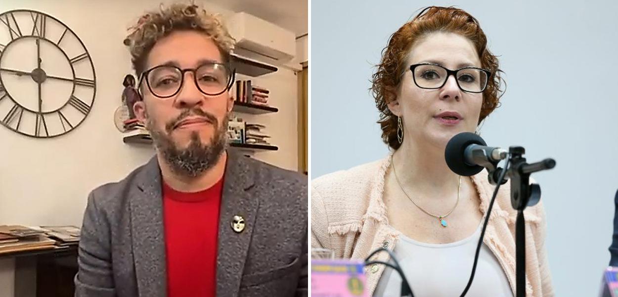 Jean Wyllys e Carla Zambelli