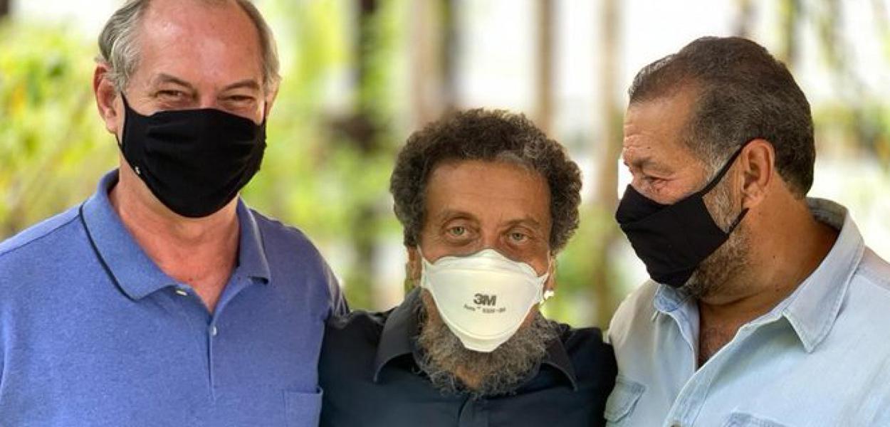 Ciro Gomes, João Santana e Carlos Lupi