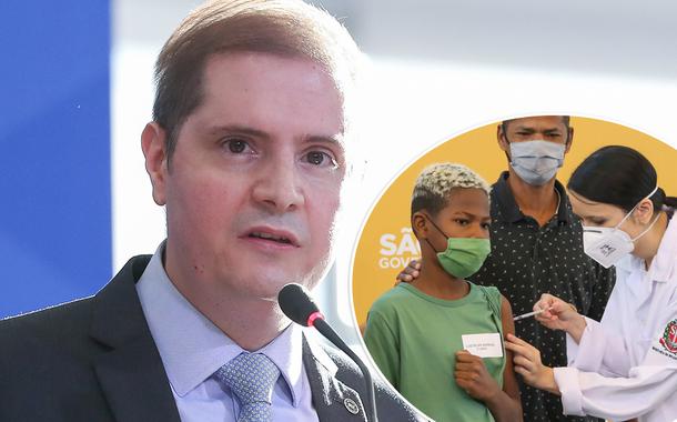 Bruno Bianco e vacinação em criança