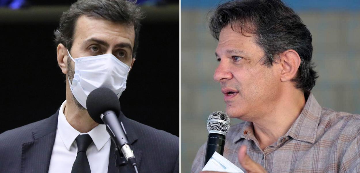 Marcelo Freixo e Fernando Haddad