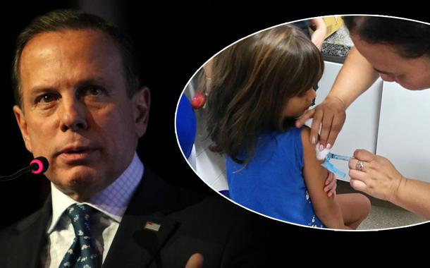 João Doria e vacinação de crianças contra Covid-19