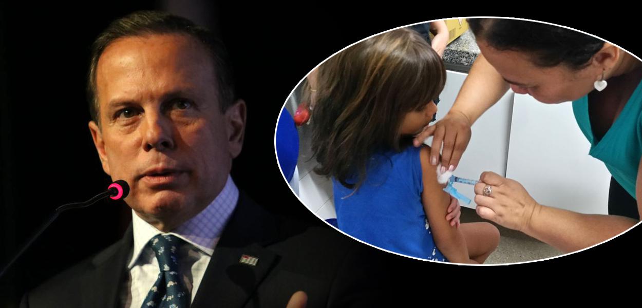 João Doria e vacinação de crianças contra Covid-19