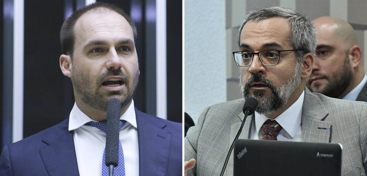 Eduardo Bolsonaro e Abraham Weintraub