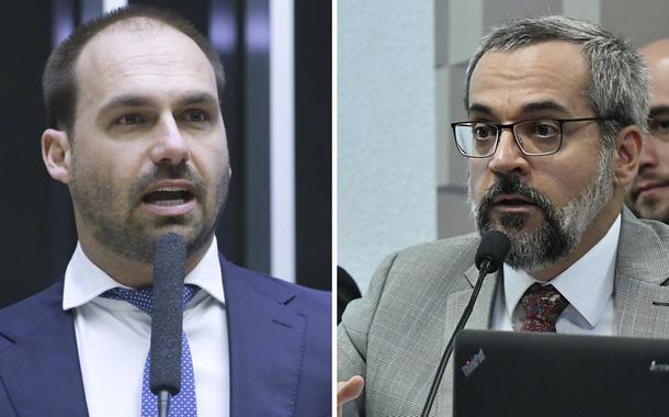 Eduardo Bolsonaro e Abraham Weintraub