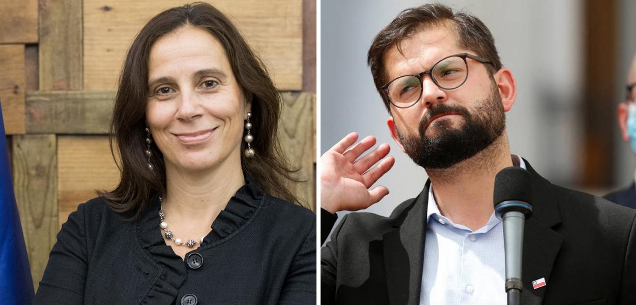 Antonia Urrejola Noguera e Gabriel Boric