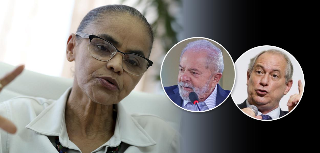 Marina Silva, Lula e Ciro Gomes