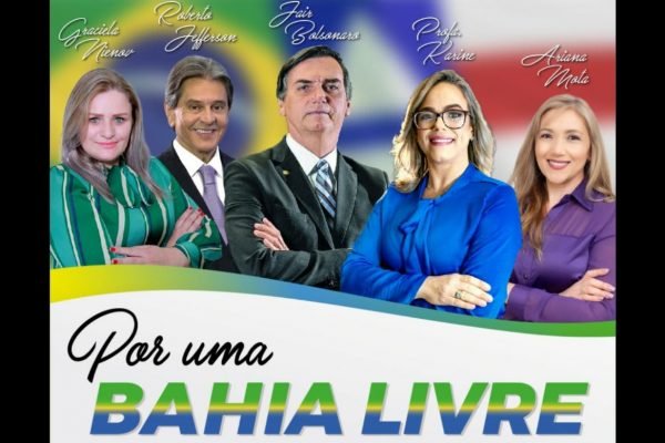 Bolsonaro ao lado de Roberto Jefferson em propaganda antecipada