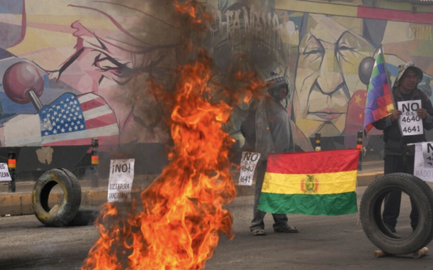 Protesto na Bolívia