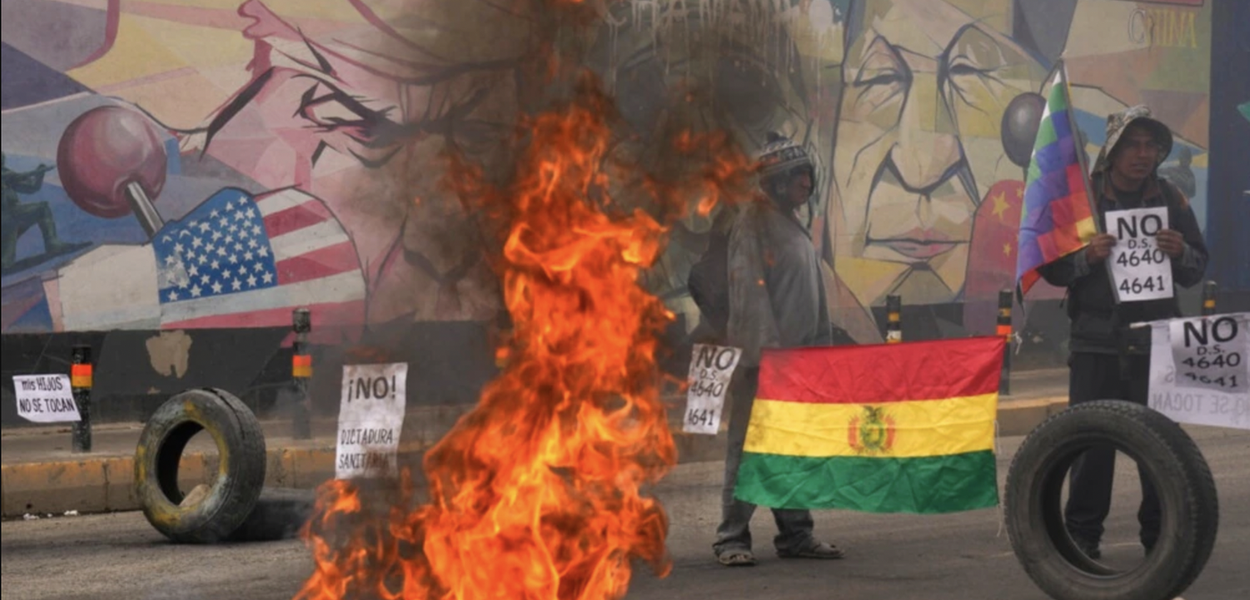 Protesto na Bolívia