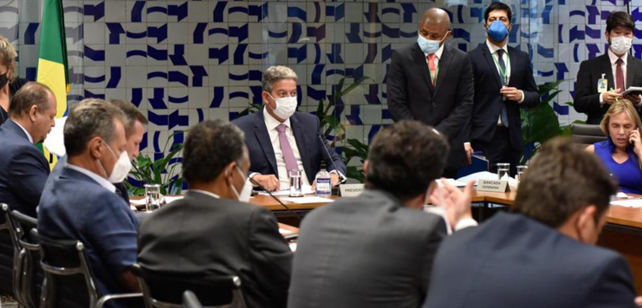 Reunião de líderes com o presidente da Câmara, Arthur Lira